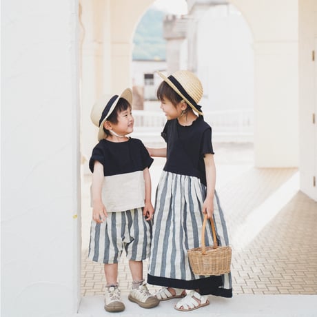 niko ２way one-piece [ check ＆ stripe ]  (2554)