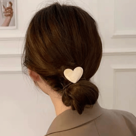 marble Heart Hair Tie (2580)