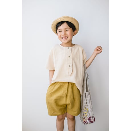 daily cotton linen halfpants (2346)