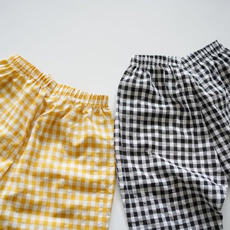 gingham check pants（1175）