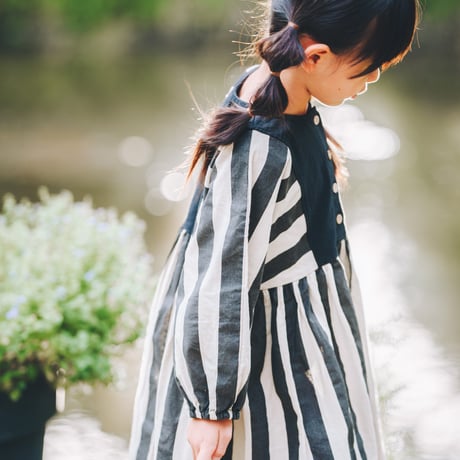 stripe one-piece (2377）