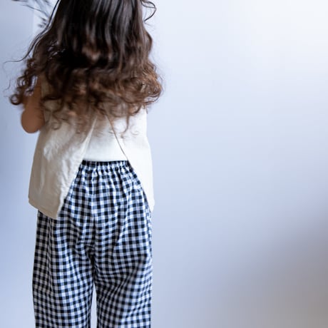 gingham check pants（1175）