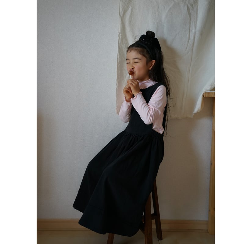 Baby✦ユキノナミダヒメ黒ワンピース&リボンカチュSet. フロッキープリント Baby✦ユキノナミダヒメ黒ワンピース&リボンカチュSet