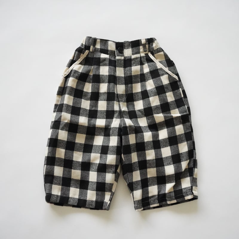 オルソビューティービースト ブロックチェックパンツ ブロックステッチ