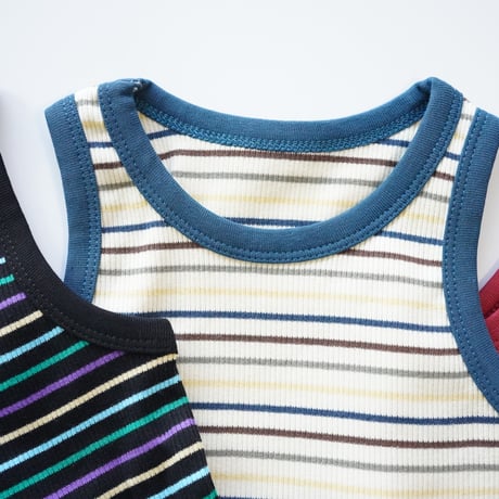 color-striped tank top (2632)