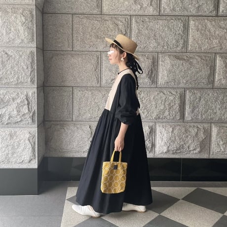 niko two-tone dress ”ママサイズ”  (1480)