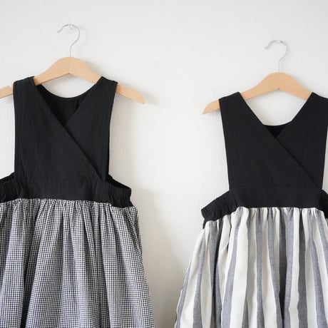 niko ２way one-piece [ check ＆ stripe ]  (2554)