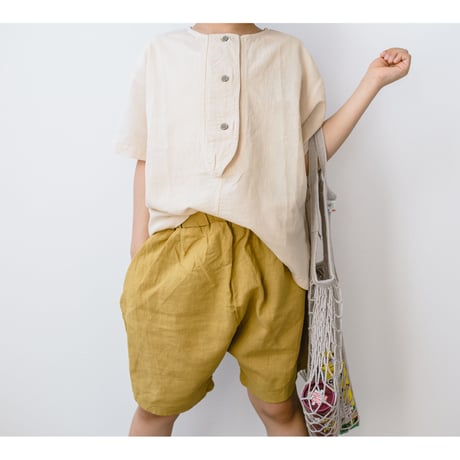 daily cotton linen halfpants (2346)