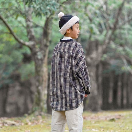 check button shirt　(2403)