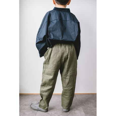 earth color linen pants  (2310)