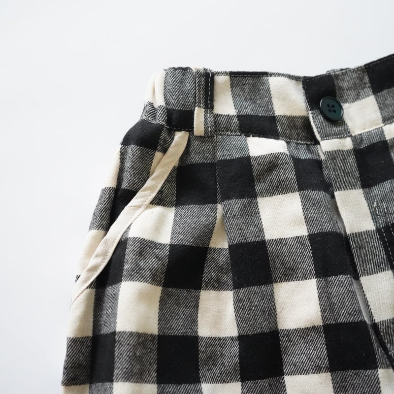 ブラック しょこたん様 block check pants (2570) | nikomake