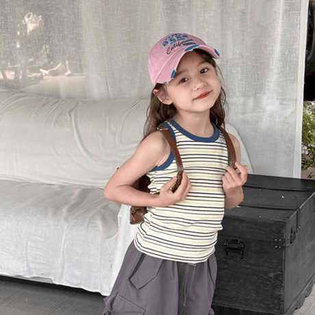 color-striped tank top (2632)