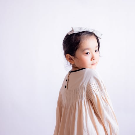 pin tuck niko one-piece  "Kidsサイズ” (2583)