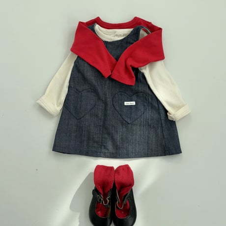 heart pocket one-piece (2605)