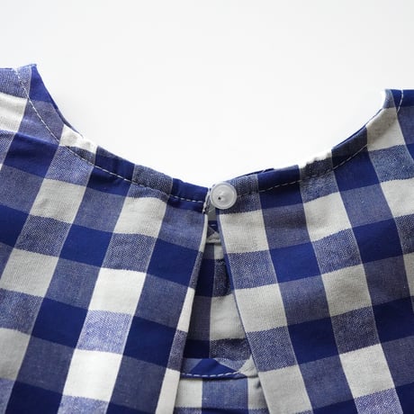 blue gingham check setup (2631）