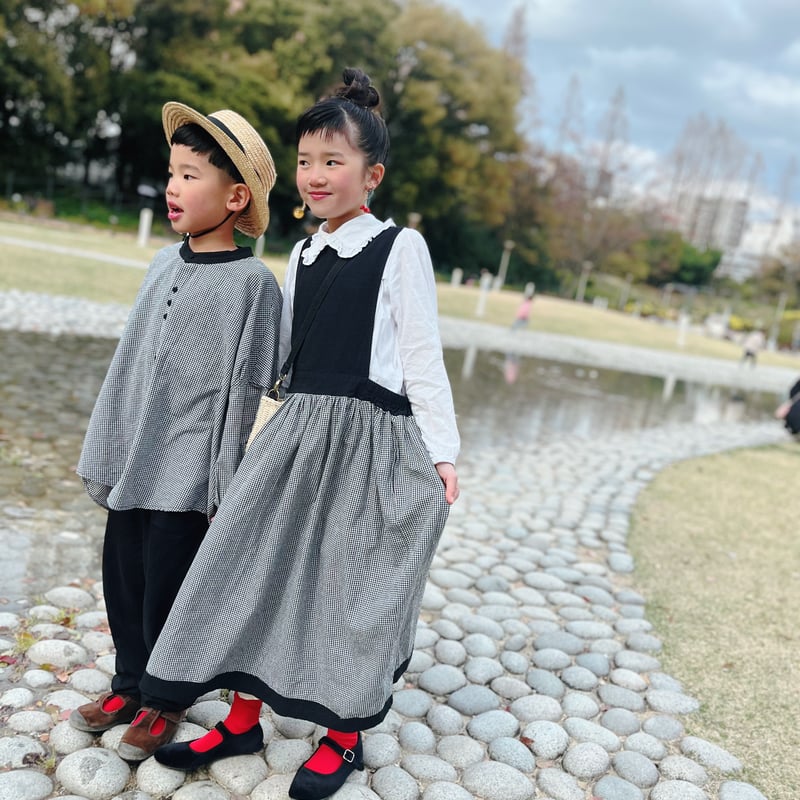 nico☻2点 niko 2way one-piece [ check ＆ stripe ] (2554)