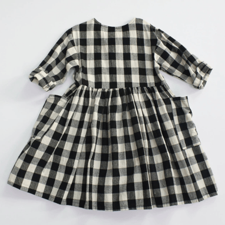 block check dress (2501)
