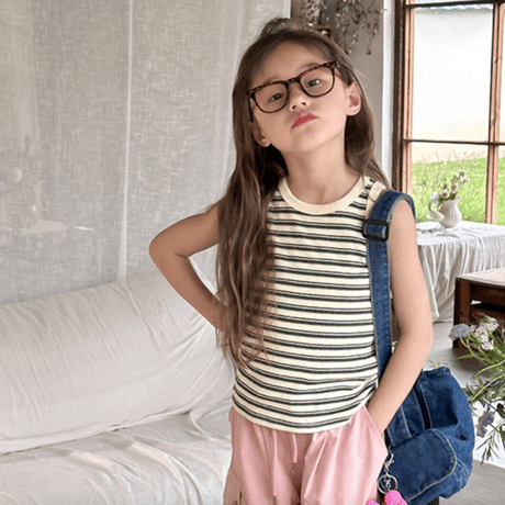 color-striped tank top (2632)