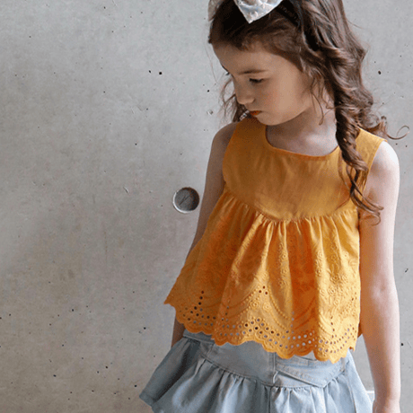 Lace back ribbon tops (2622)