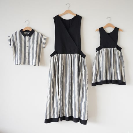 niko ２way one-piece [ check ＆ stripe ]  (2554)