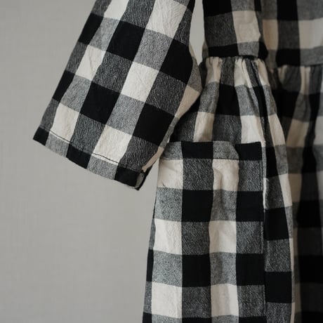 block check dress (2501)