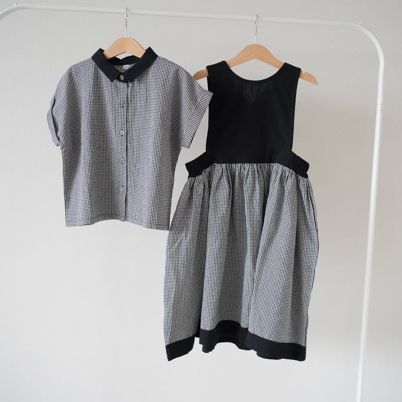 niko 2way one-piece [ check ＆ stripe ] (2554)