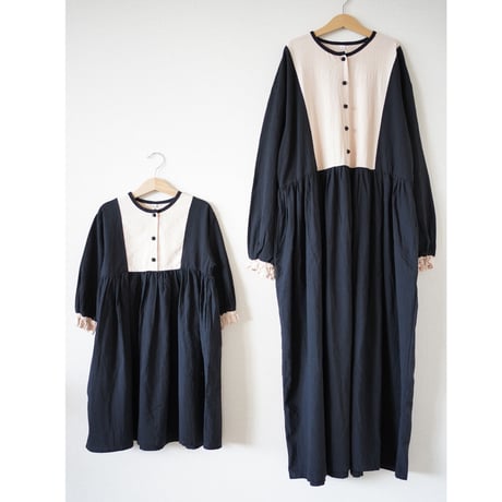 niko two-tone dress ”ママサイズ”  (1480)