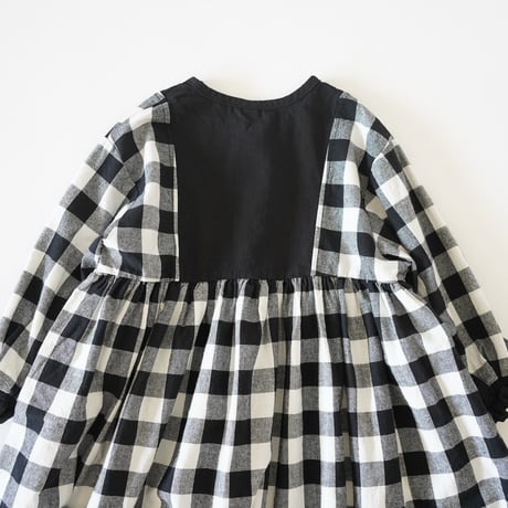 niko two-tone  check dress "キッズサイズ” (2566)