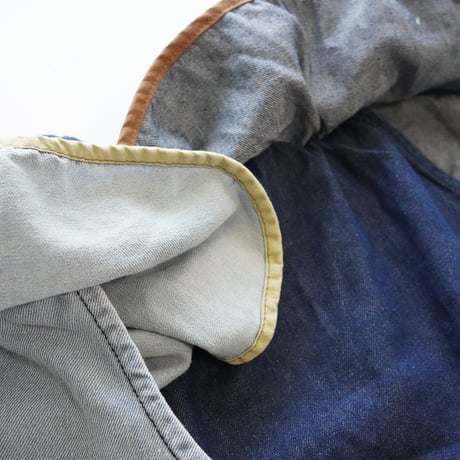 denim frill blouse (2629)