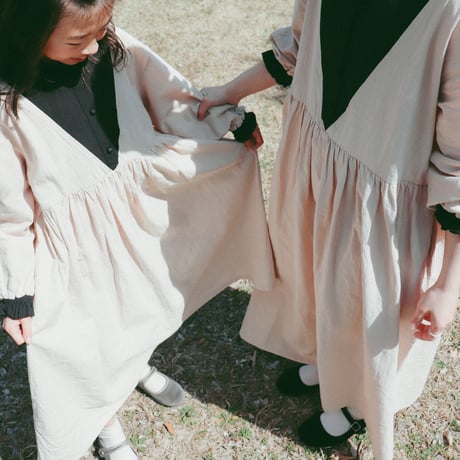 niko two-tone triangle dress "キッズサイズ” (2611)