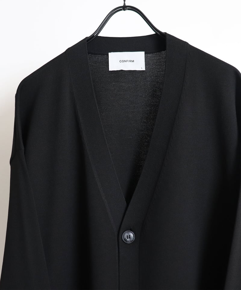 クリアーベーシックカーディガン /ブラック | Confirm/コンファーム