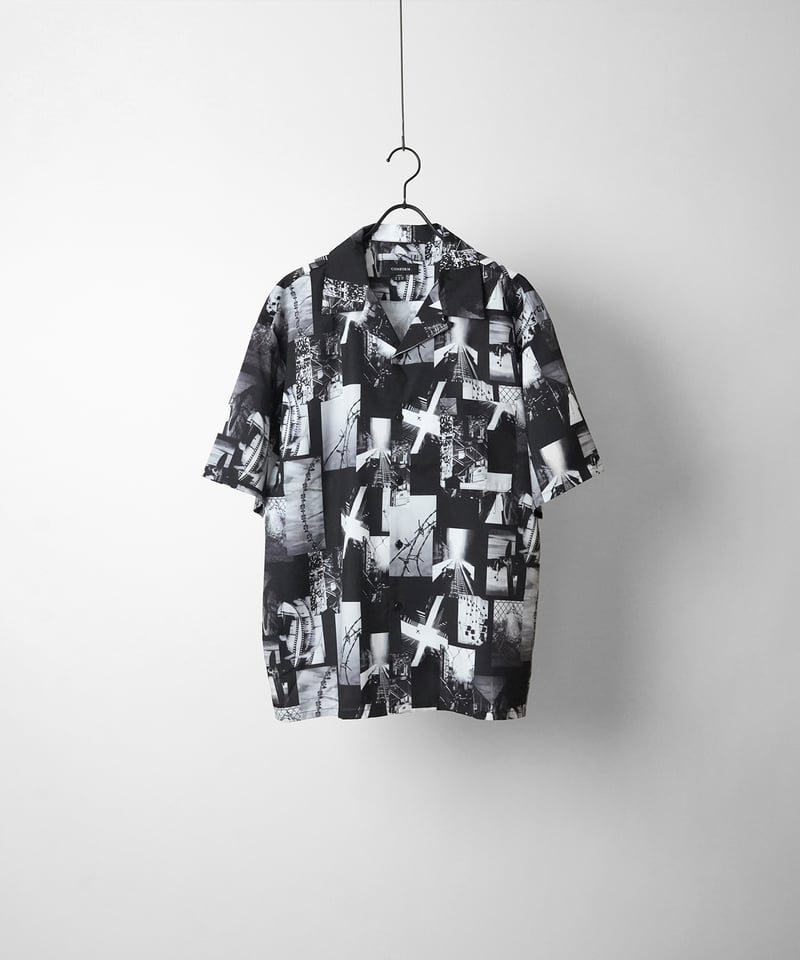 【煌めく極上模様】グッチ 総柄シャツ 半袖 フリーダ期 タイト 幾何学模様 希少 煌めく極上模様】グッチ 総柄シャツ 半袖 フリーダ期 タイト