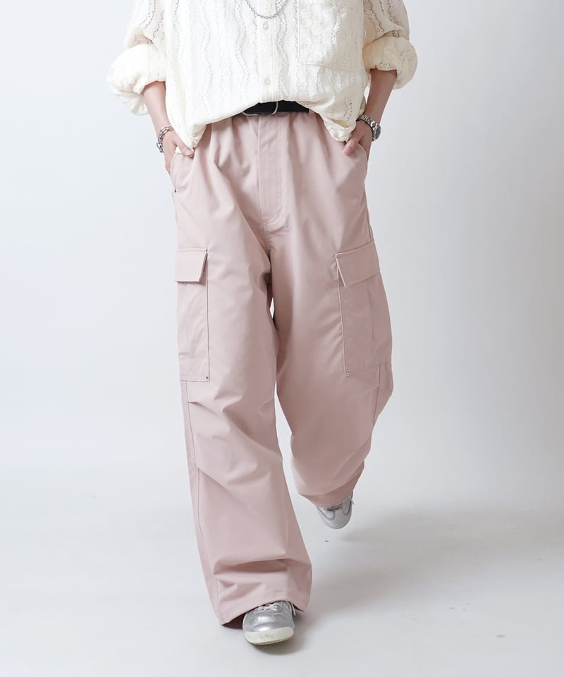 【#MEMORY メモリー】カーゴパンツ ピンク ワイドカーゴパンツ|ems excite | RETRO GIRL ONLINE STORE