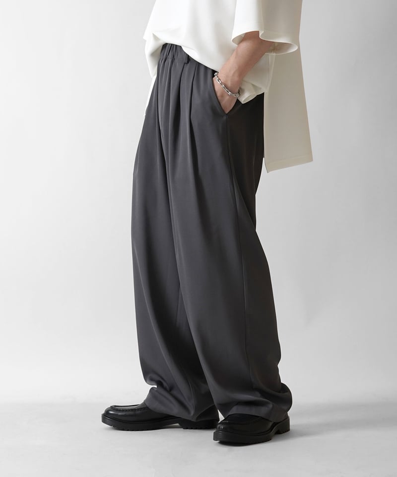 ドレープイージーワイドパンツ /ブラック | Confirm/コンファーム 
