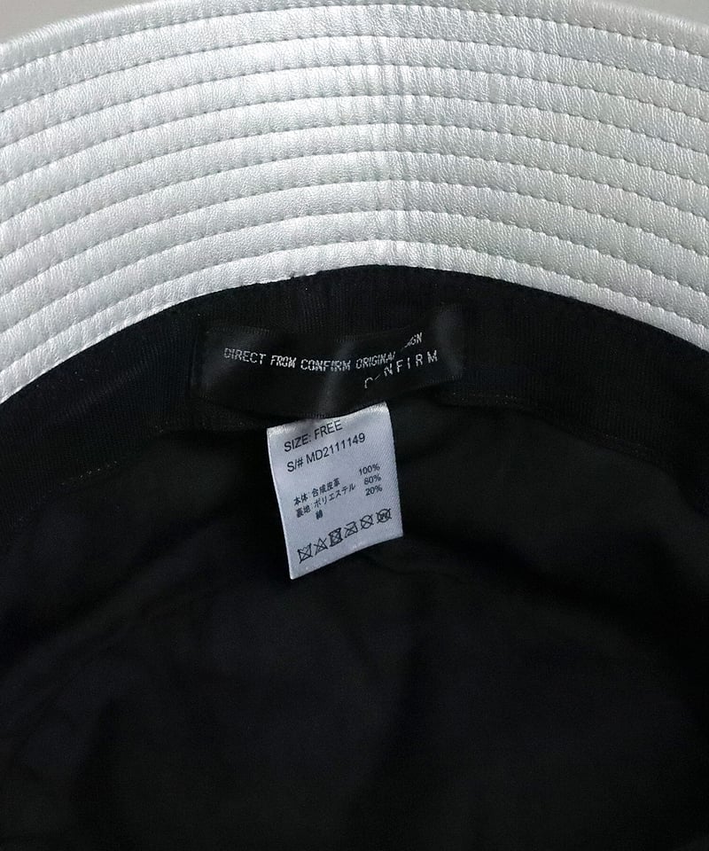 フェイクレザーバケットハット /シルバー | Confirm/コンファーム