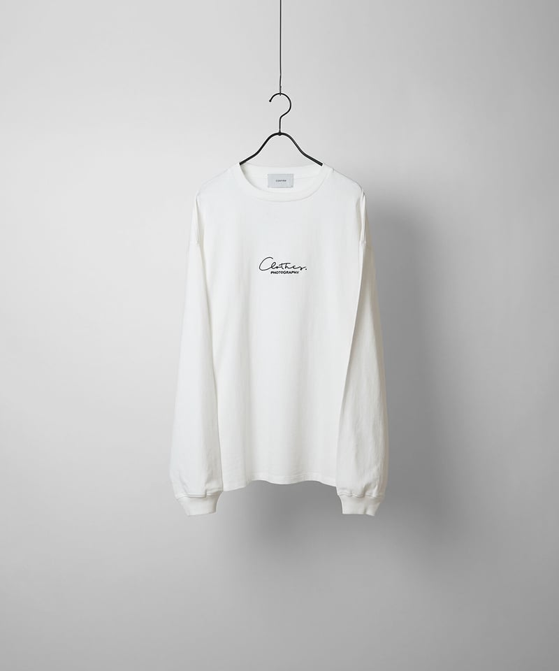 筆記ロゴプリントロンT /ホワイト | Confirm/コンファーム