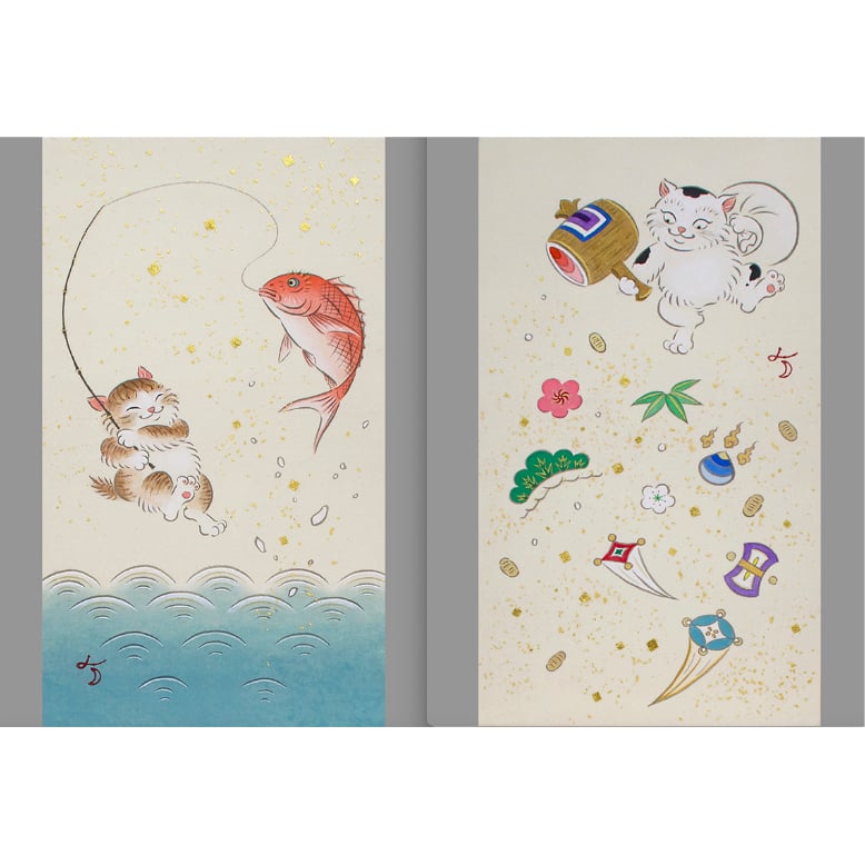 絵銭 大型　浅間銭：鯛抱恵比寿  大黒 恵比寿 浅間山 引札類 鯛に恵比寿大黒 文化遺産オンライン