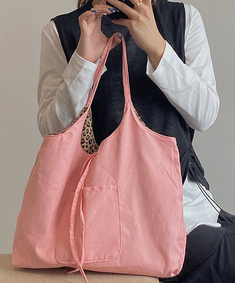 予約】レオパード×ピンク トートバッグ | Kismetshop