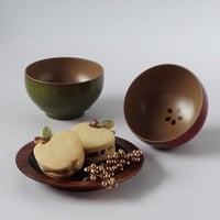 【アキコラセット２】空の木Garden  ×  髙橋睦「冬林檎のバターサンドクッキーとりんご椀セット」