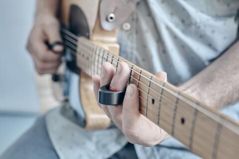 【3点】SLIDE.SLANT.ROUND 2D LAYER RING 11号 Black Mountain Slide Ring | Solid Bond