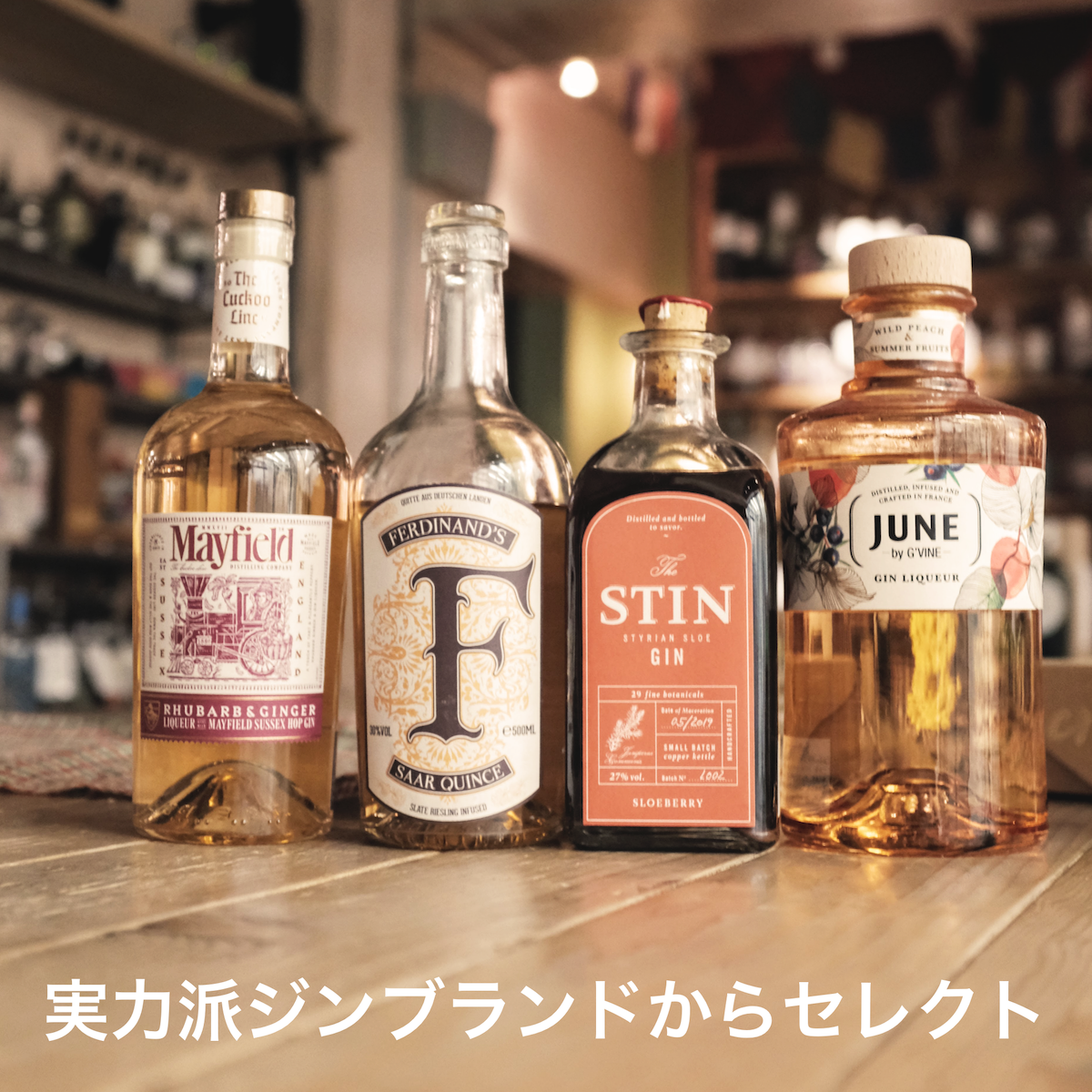 魅惑のジンリキュール、4銘柄飲み比べセット | GIN BOTTLE SHOP