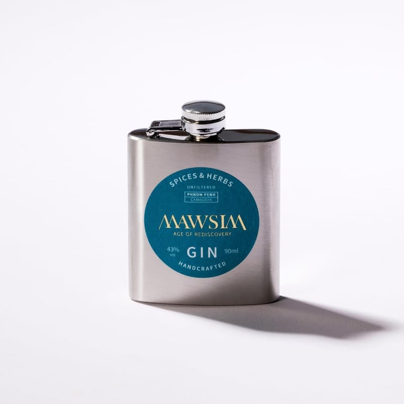 MAWSIM GIN SPICES & HERBS HIP FLASK [90ml] | GI