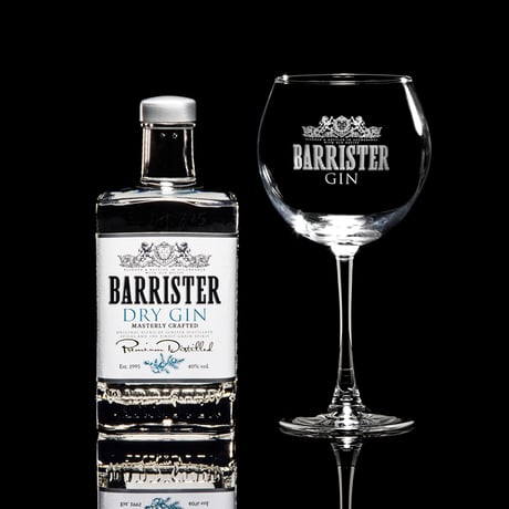 BARRISTER DRY GIN [WITH A GLASS]