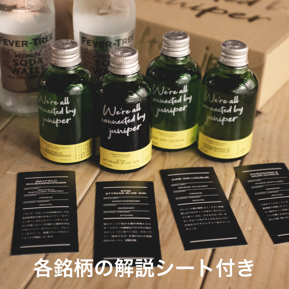 魅惑のジンリキュール、4銘柄飲み比べセット | GIN BOTTLE SHOP