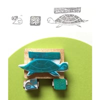 世界にひとつの手作りハンコ付応援チケット(かめ編)