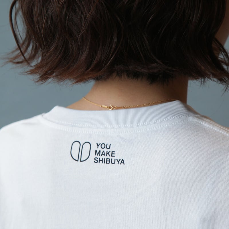 渋谷を感じる」Tシャツ（ホワイト） | SHIBUKURO STORE