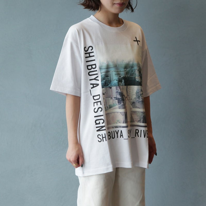 渋谷を感じる」Tシャツ（ホワイト） | SHIBUKURO STORE