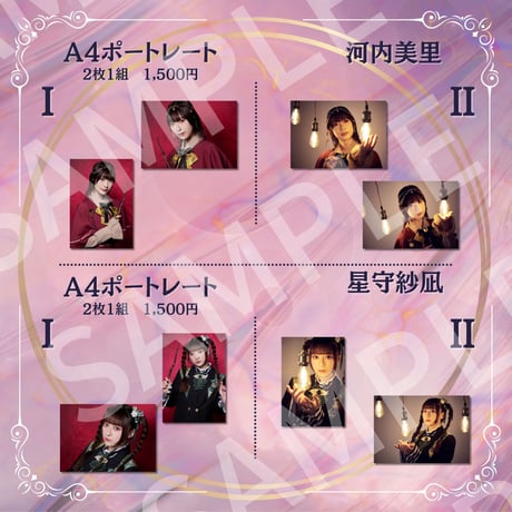 【イリス・ノワール】過去公演A4ポートレート