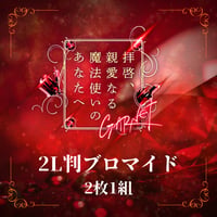 【拝啓、親愛なる魔法使いのあなたへ- GARNET -】2L判ブロマイド