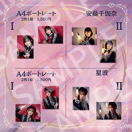 【イリス・ノワール】過去公演A4ポートレート